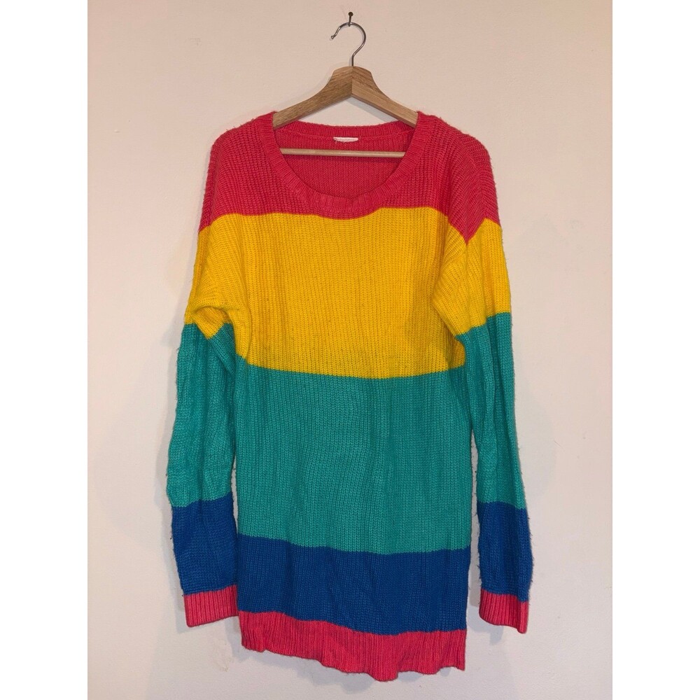 Bold Rainbow Sweater by Lularoe (missing top tag) - Size 2XL